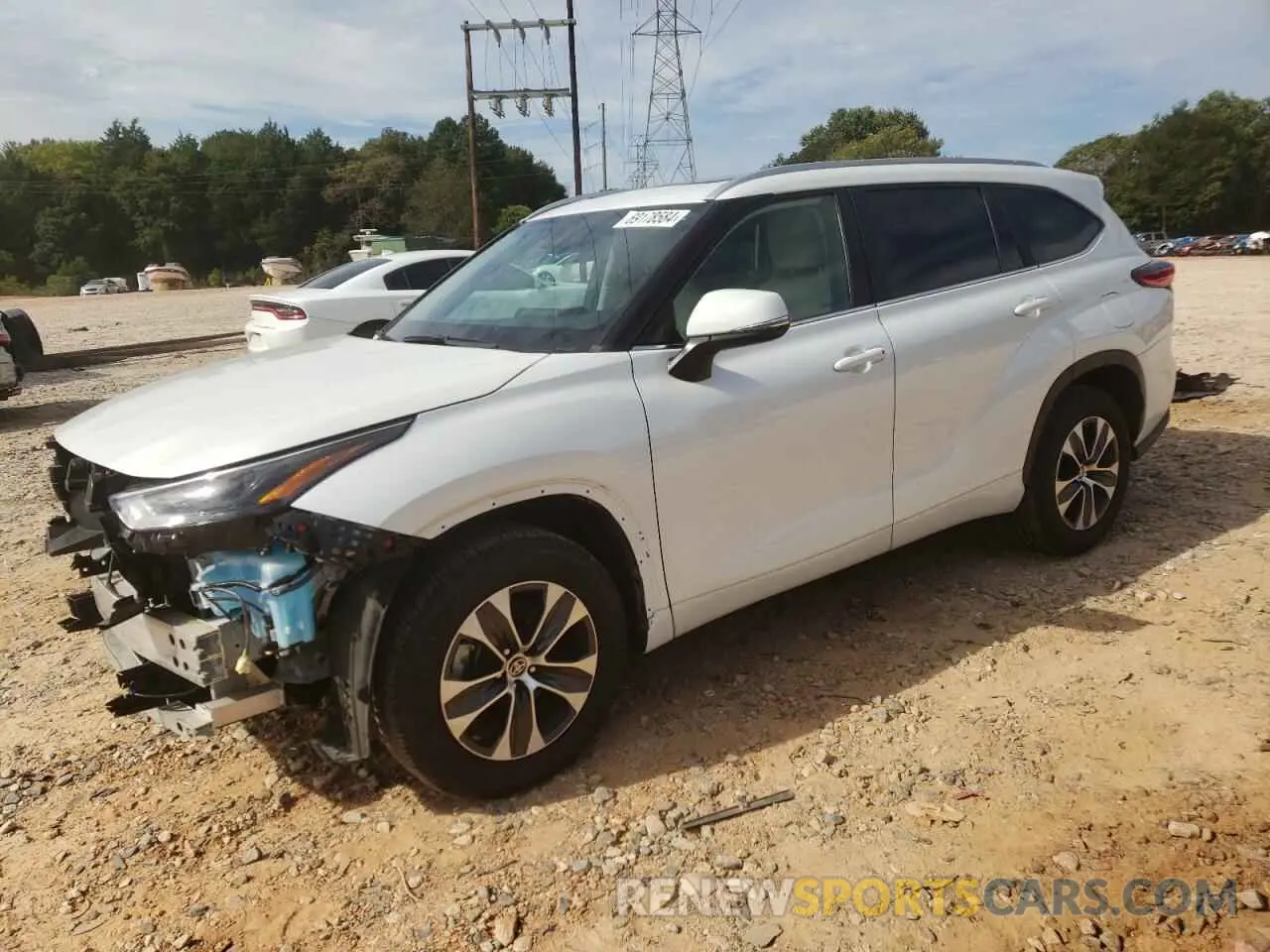 1 Photograph of a damaged car 5TDKDRAH1PS028922 TOYOTA HIGHLANDER 2023