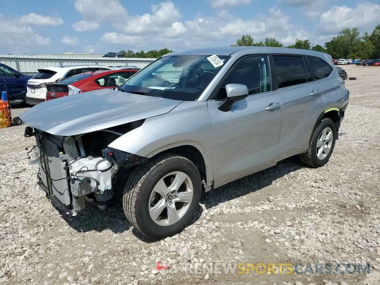 1 Photograph of a damaged car 5TDKDRAH1PS509172 TOYOTA HIGHLANDER 2023