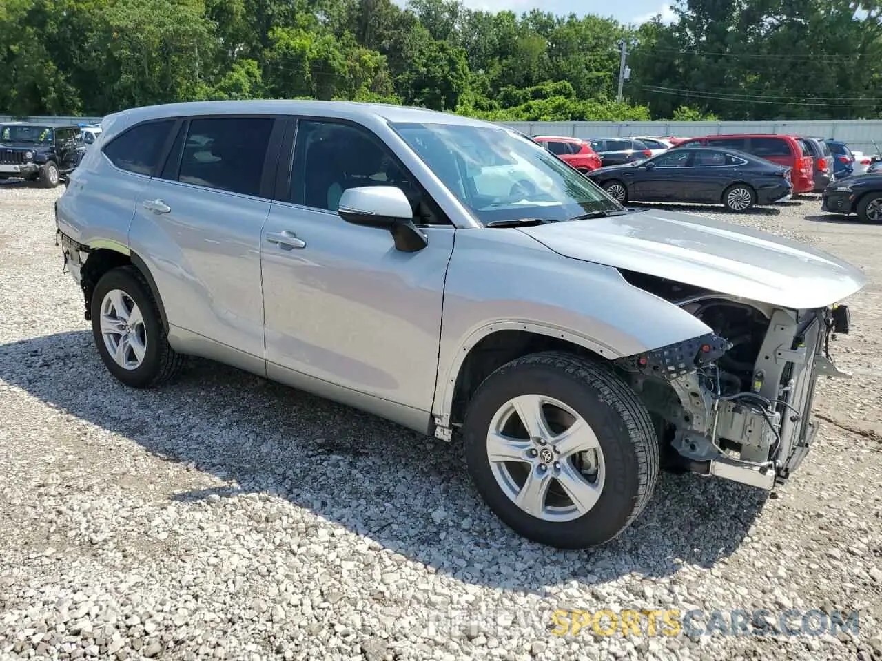 4 Photograph of a damaged car 5TDKDRAH1PS509172 TOYOTA HIGHLANDER 2023