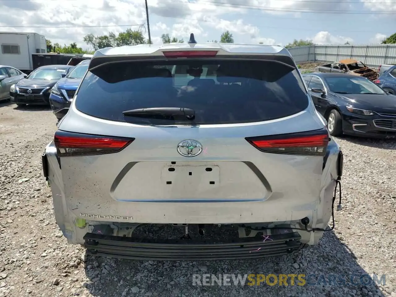 6 Photograph of a damaged car 5TDKDRAH1PS509172 TOYOTA HIGHLANDER 2023