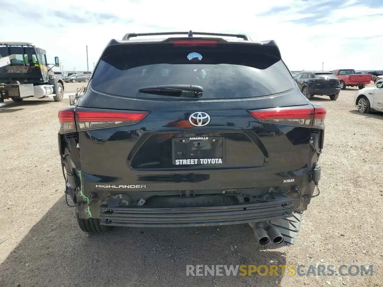 6 Photograph of a damaged car 5TDKDRAH2PS021137 TOYOTA HIGHLANDER 2023