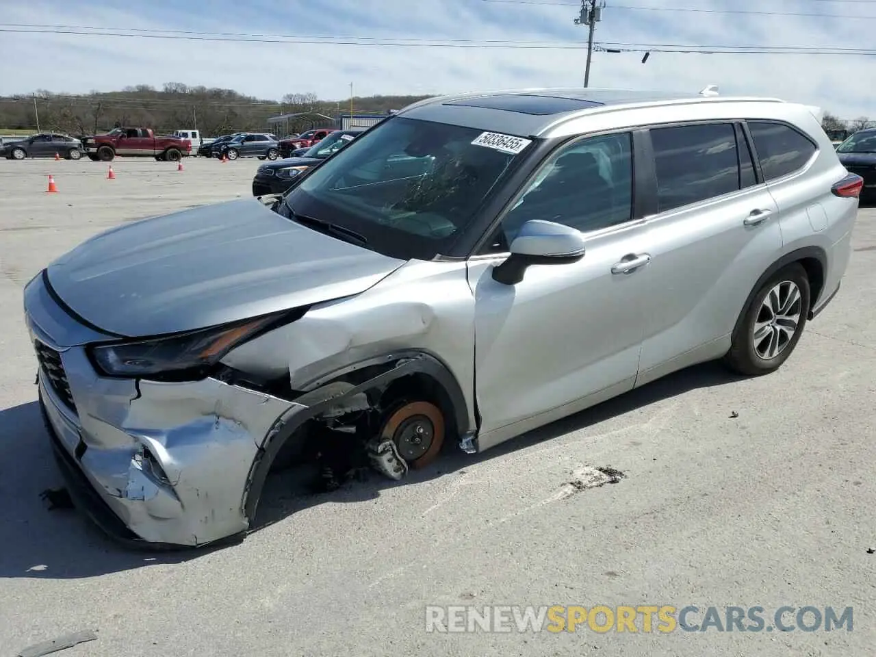 1 Photograph of a damaged car 5TDKDRAH2PS023681 TOYOTA HIGHLANDER 2023