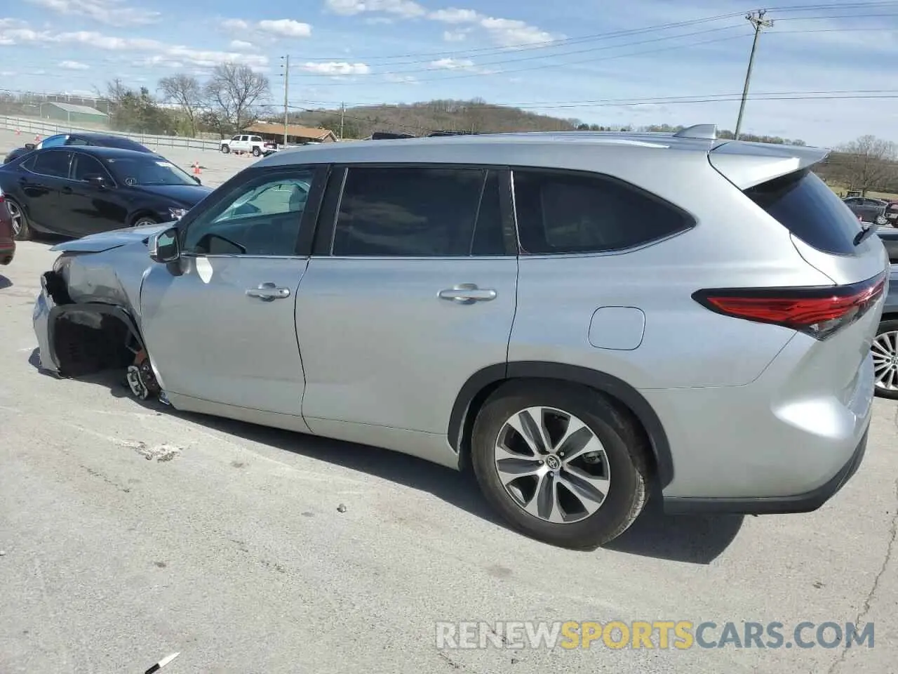 2 Photograph of a damaged car 5TDKDRAH2PS023681 TOYOTA HIGHLANDER 2023