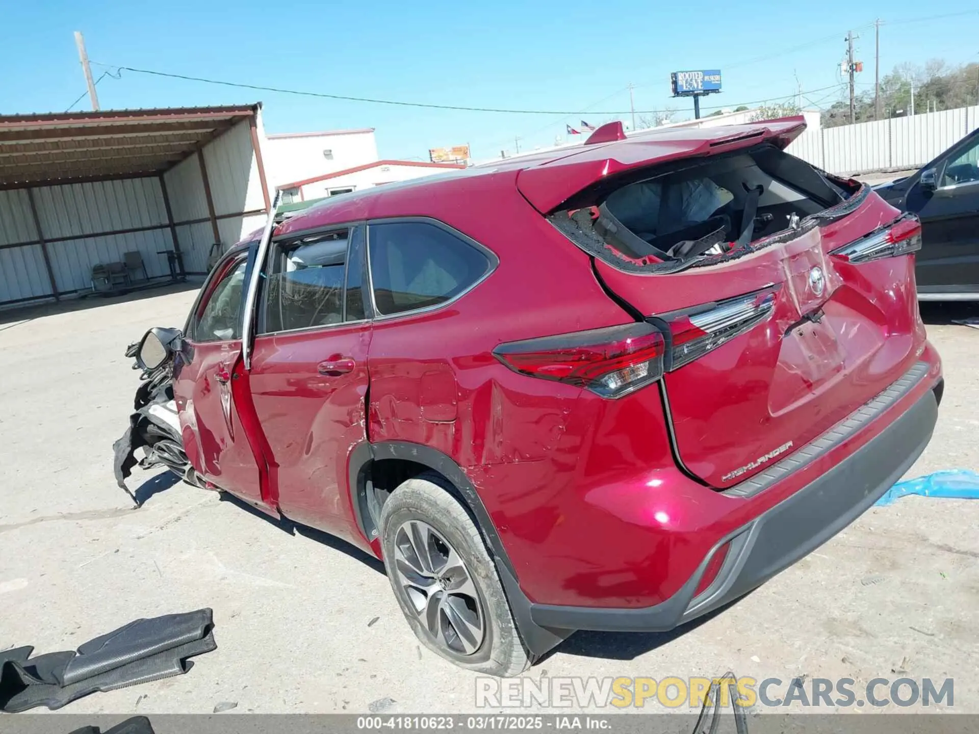 3 Photograph of a damaged car 5TDKDRAH2PS035765 TOYOTA HIGHLANDER 2023
