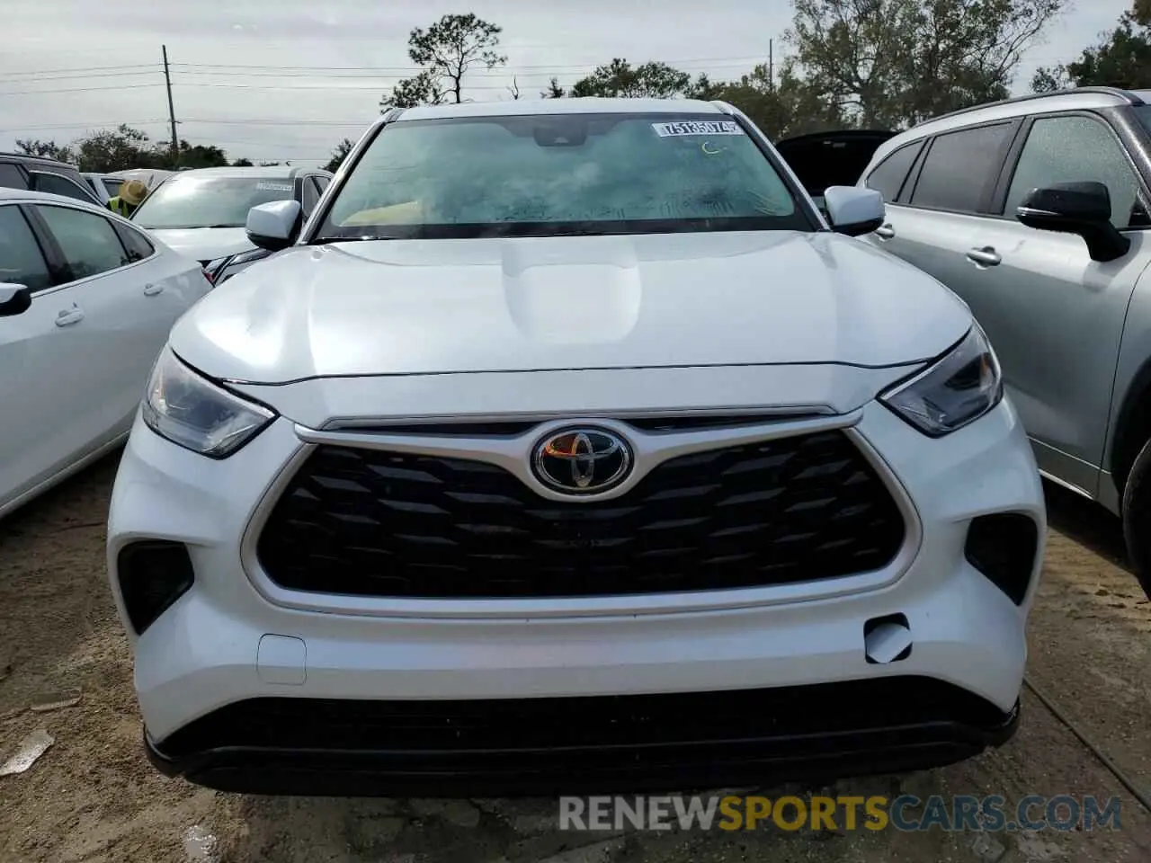 5 Photograph of a damaged car 5TDKDRAH2PS041470 TOYOTA HIGHLANDER 2023