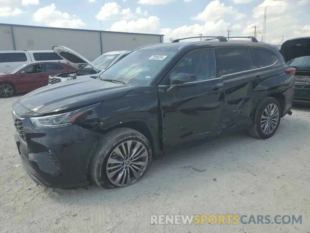 1 Photograph of a damaged car 5TDKDRAH2PS044501 TOYOTA HIGHLANDER 2023