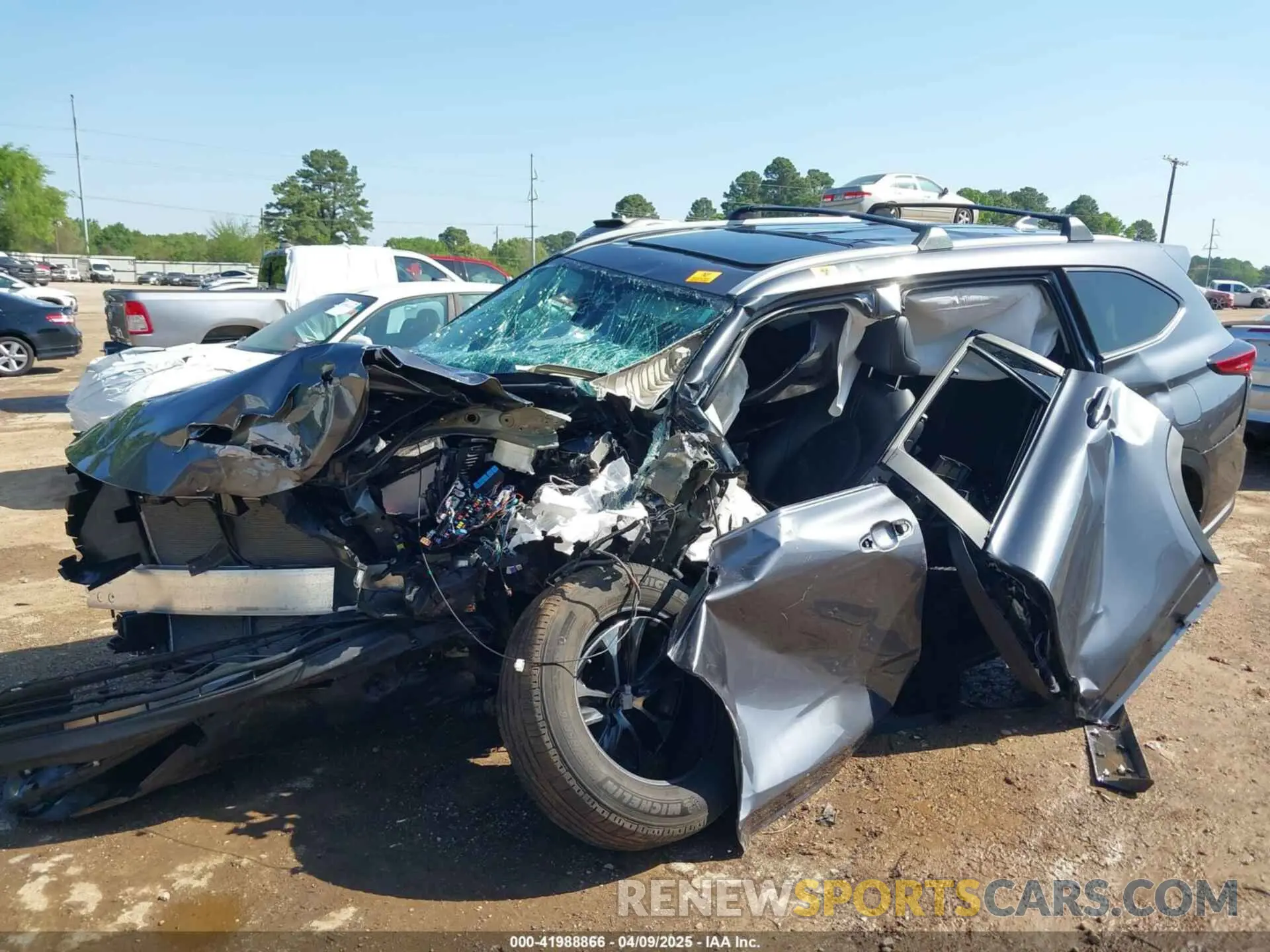 6 Photograph of a damaged car 5TDKDRAH2PS045857 TOYOTA HIGHLANDER 2023