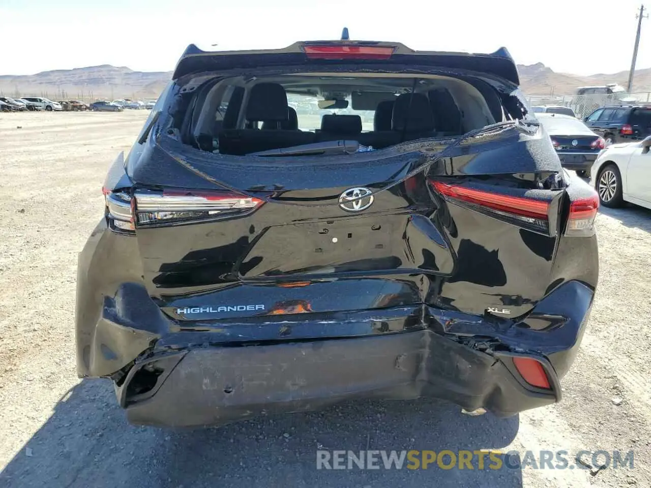 6 Photograph of a damaged car 5TDKDRAH2PS502621 TOYOTA HIGHLANDER 2023