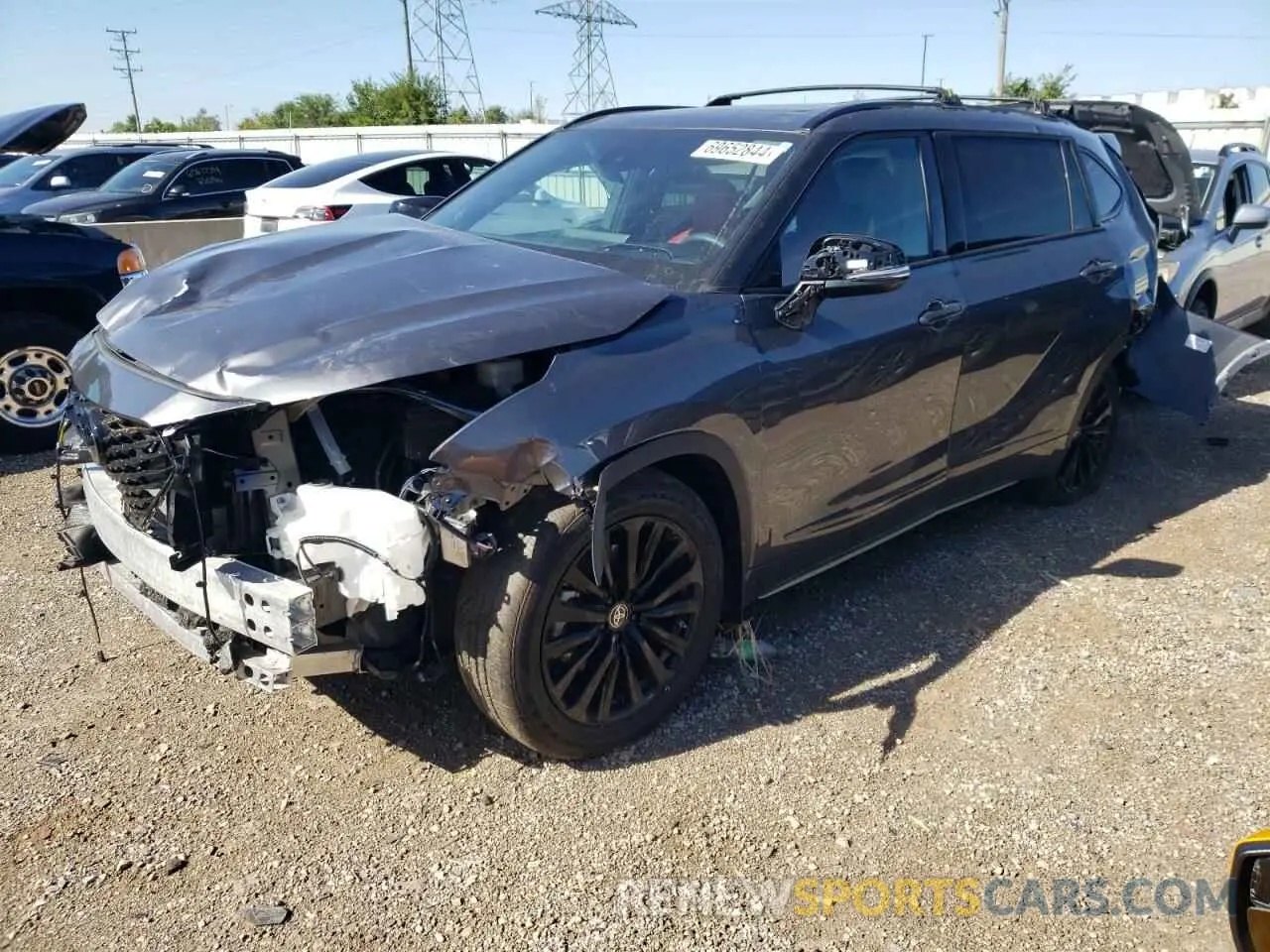 1 Photograph of a damaged car 5TDKDRAH2PS508645 TOYOTA HIGHLANDER 2023