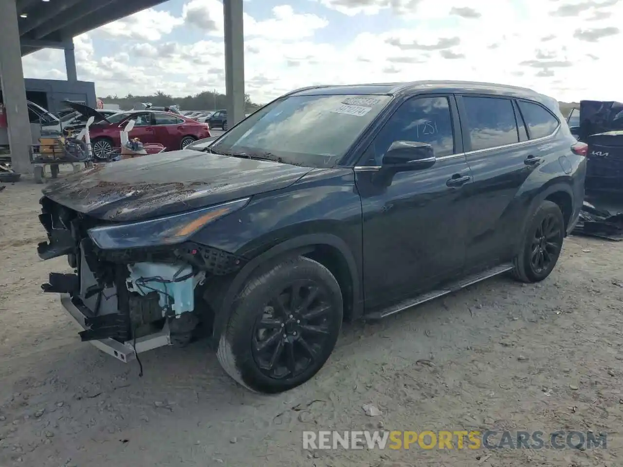 1 Photograph of a damaged car 5TDKDRAH2PS520553 TOYOTA HIGHLANDER 2023