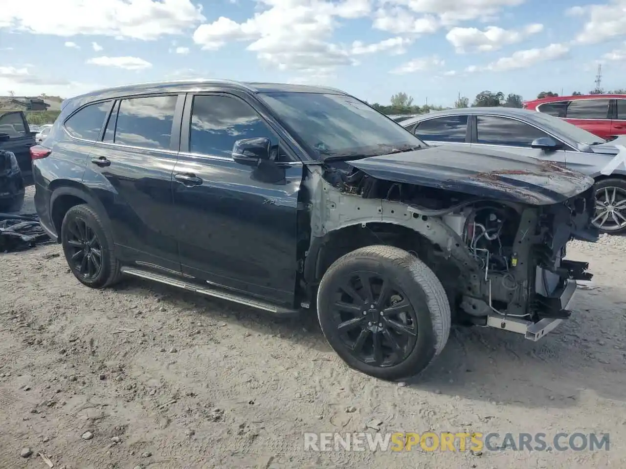 4 Photograph of a damaged car 5TDKDRAH2PS520553 TOYOTA HIGHLANDER 2023