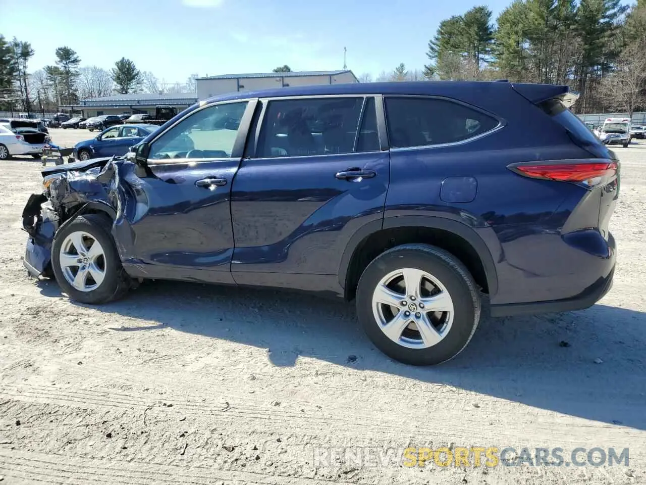 2 Photograph of a damaged car 5TDKDRAH3PS007148 TOYOTA HIGHLANDER 2023