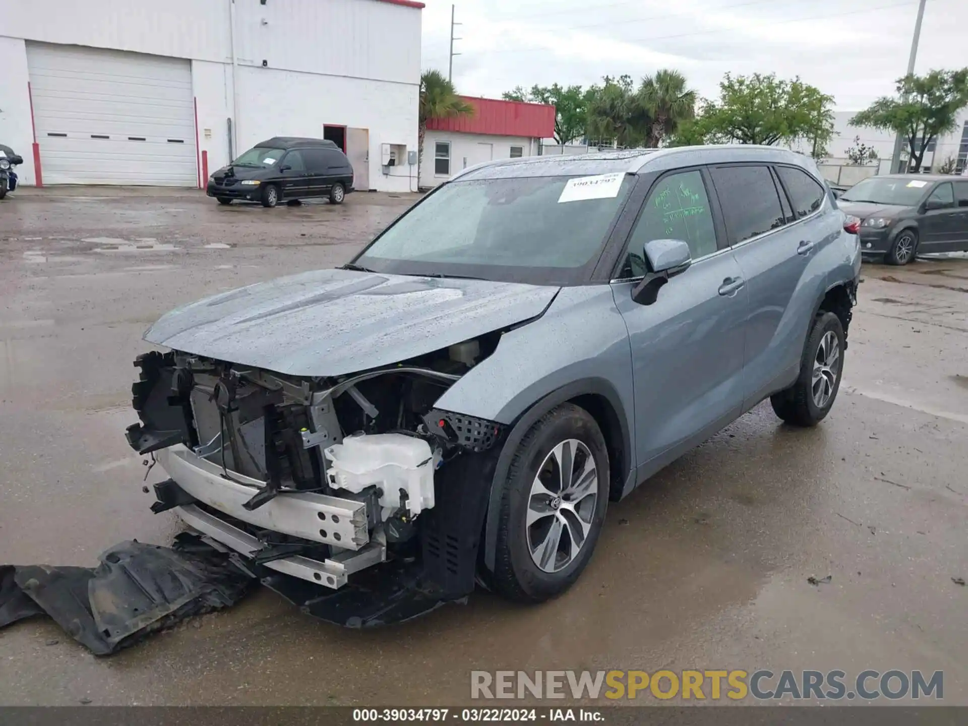 2 Photograph of a damaged car 5TDKDRAH3PS007280 TOYOTA HIGHLANDER 2023