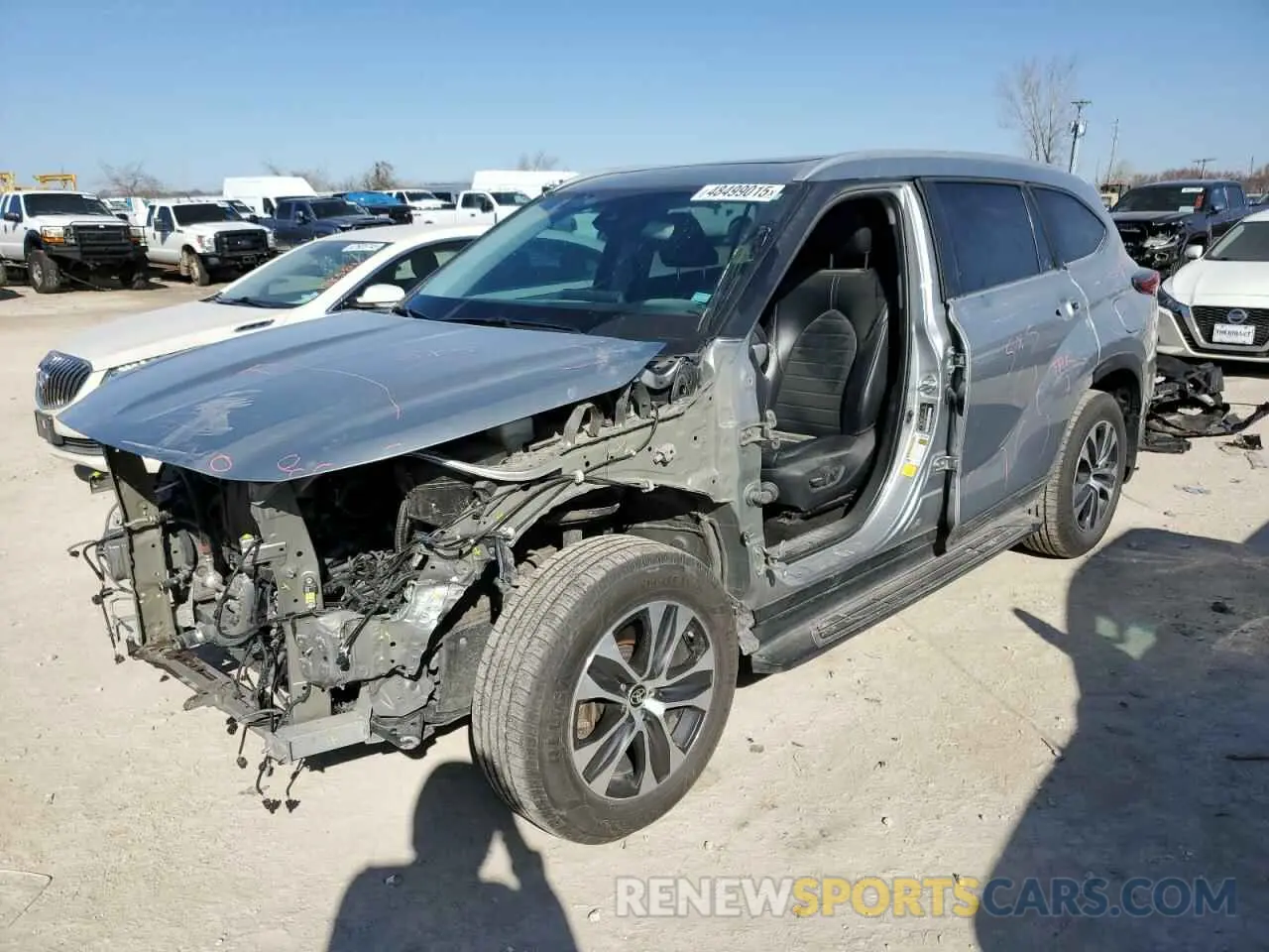 1 Photograph of a damaged car 5TDKDRAH3PS011717 TOYOTA HIGHLANDER 2023