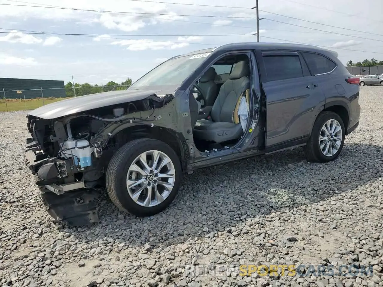 1 Photograph of a damaged car 5TDKDRAH3PS018604 TOYOTA HIGHLANDER 2023
