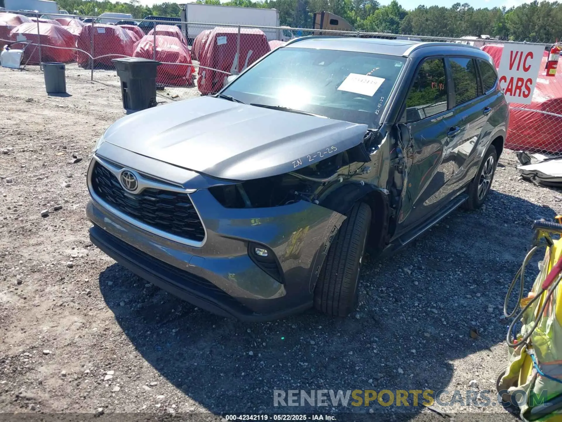 2 Photograph of a damaged car 5TDKDRAH3PS022619 TOYOTA HIGHLANDER 2023
