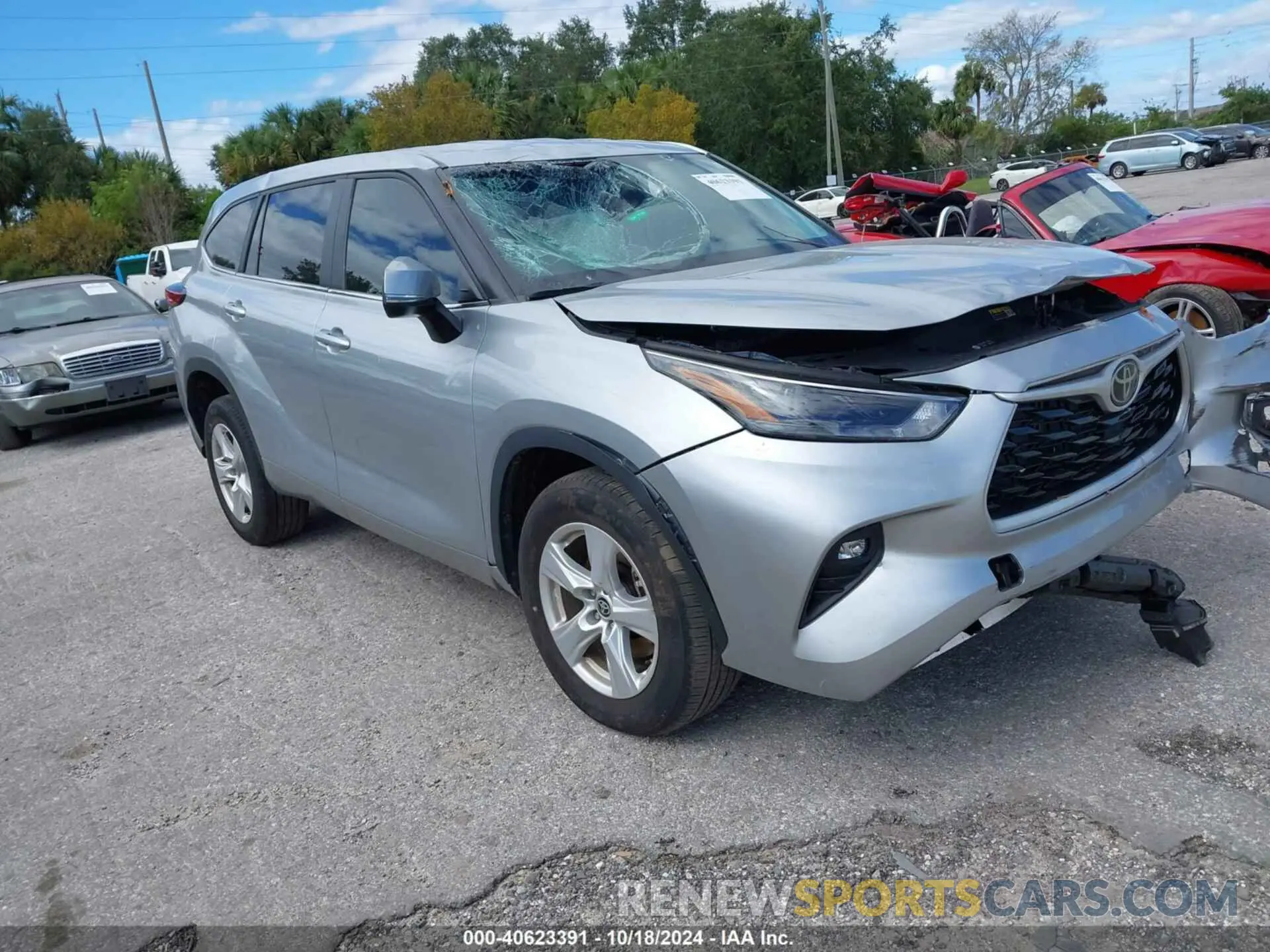 1 Photograph of a damaged car 5TDKDRAH3PS034110 TOYOTA HIGHLANDER 2023