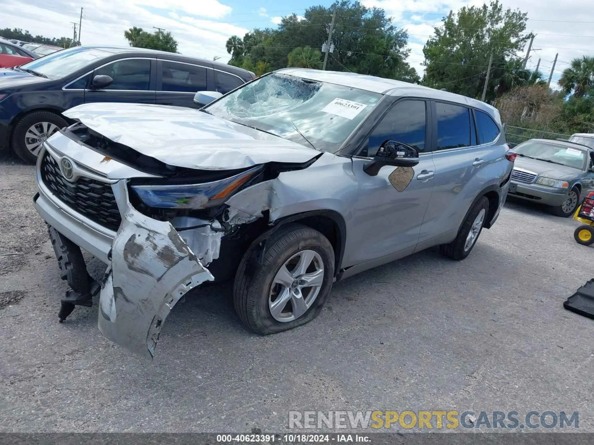 2 Photograph of a damaged car 5TDKDRAH3PS034110 TOYOTA HIGHLANDER 2023