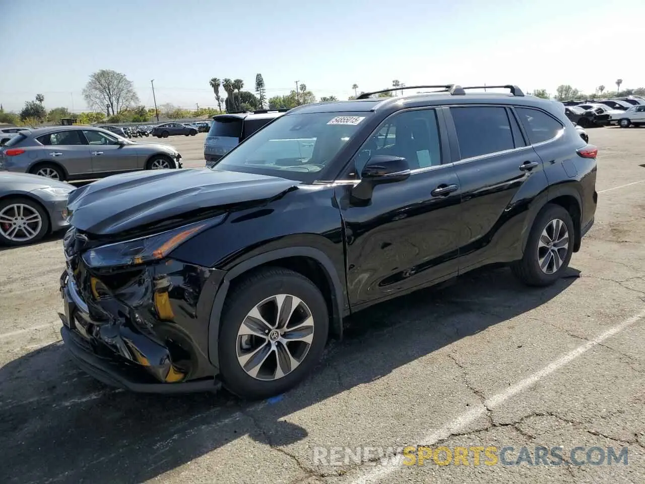 1 Photograph of a damaged car 5TDKDRAH4PS001794 TOYOTA HIGHLANDER 2023