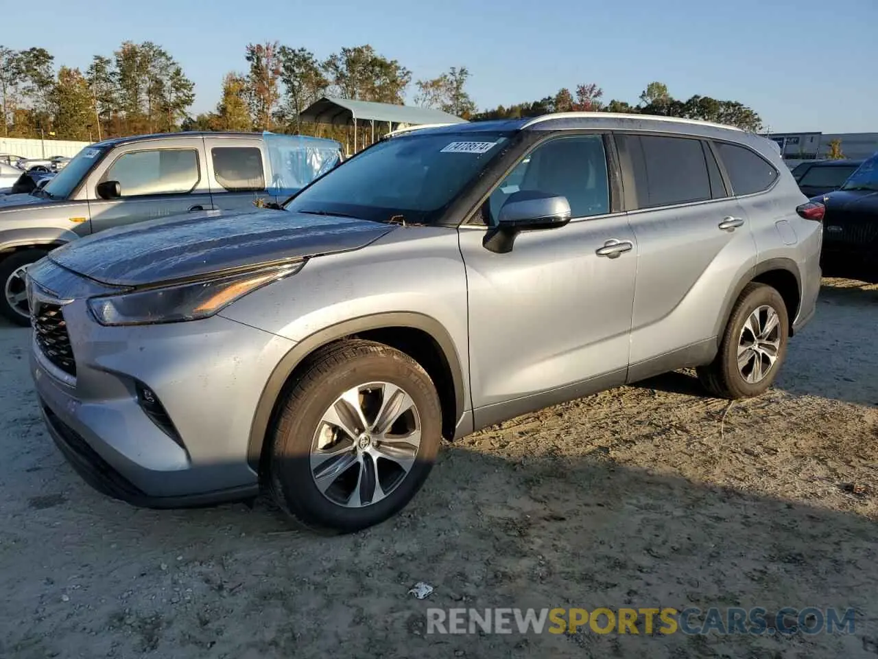 1 Photograph of a damaged car 5TDKDRAH4PS021477 TOYOTA HIGHLANDER 2023