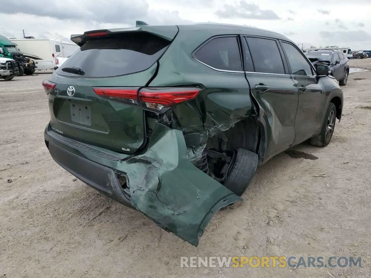 3 Photograph of a damaged car 5TDKDRAH4PS501566 TOYOTA HIGHLANDER 2023