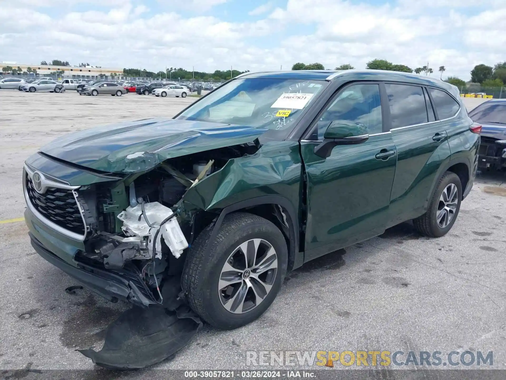 2 Photograph of a damaged car 5TDKDRAH4PS503821 TOYOTA HIGHLANDER 2023