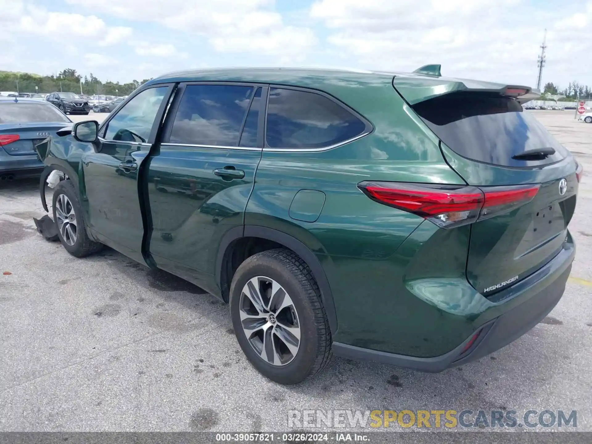 3 Photograph of a damaged car 5TDKDRAH4PS503821 TOYOTA HIGHLANDER 2023