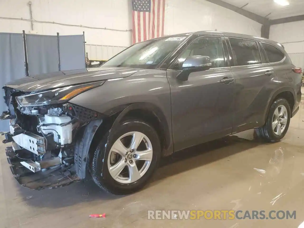 1 Photograph of a damaged car 5TDKDRAH5PS014960 TOYOTA HIGHLANDER 2023