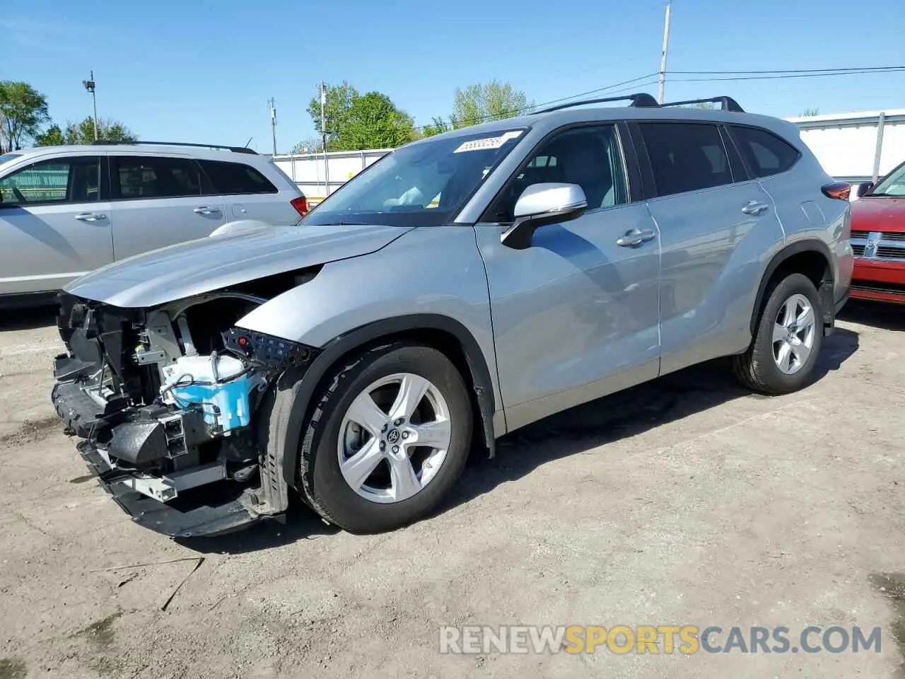 1 Photograph of a damaged car 5TDKDRAH5PS020564 TOYOTA HIGHLANDER 2023