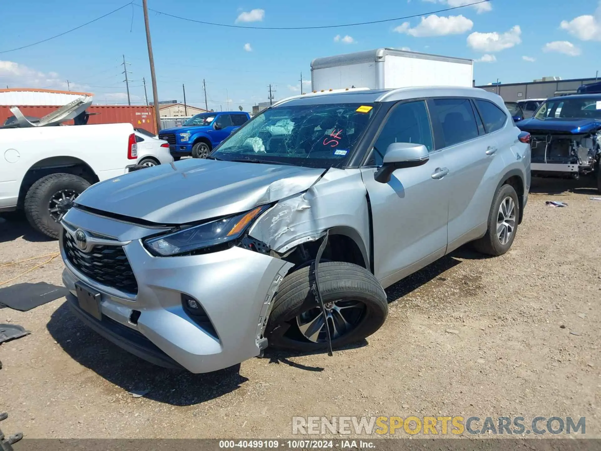 2 Photograph of a damaged car 5TDKDRAH5PS025750 TOYOTA HIGHLANDER 2023