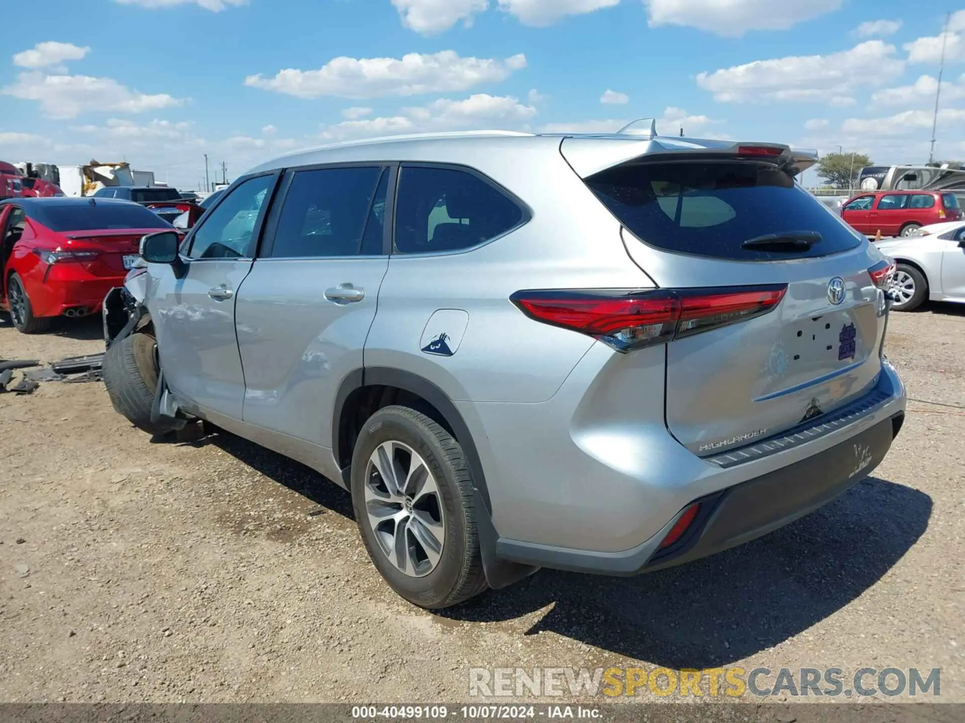 3 Photograph of a damaged car 5TDKDRAH5PS025750 TOYOTA HIGHLANDER 2023