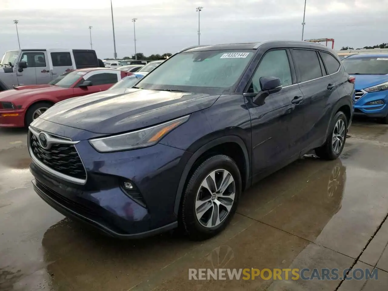 1 Photograph of a damaged car 5TDKDRAH5PS033802 TOYOTA HIGHLANDER 2023