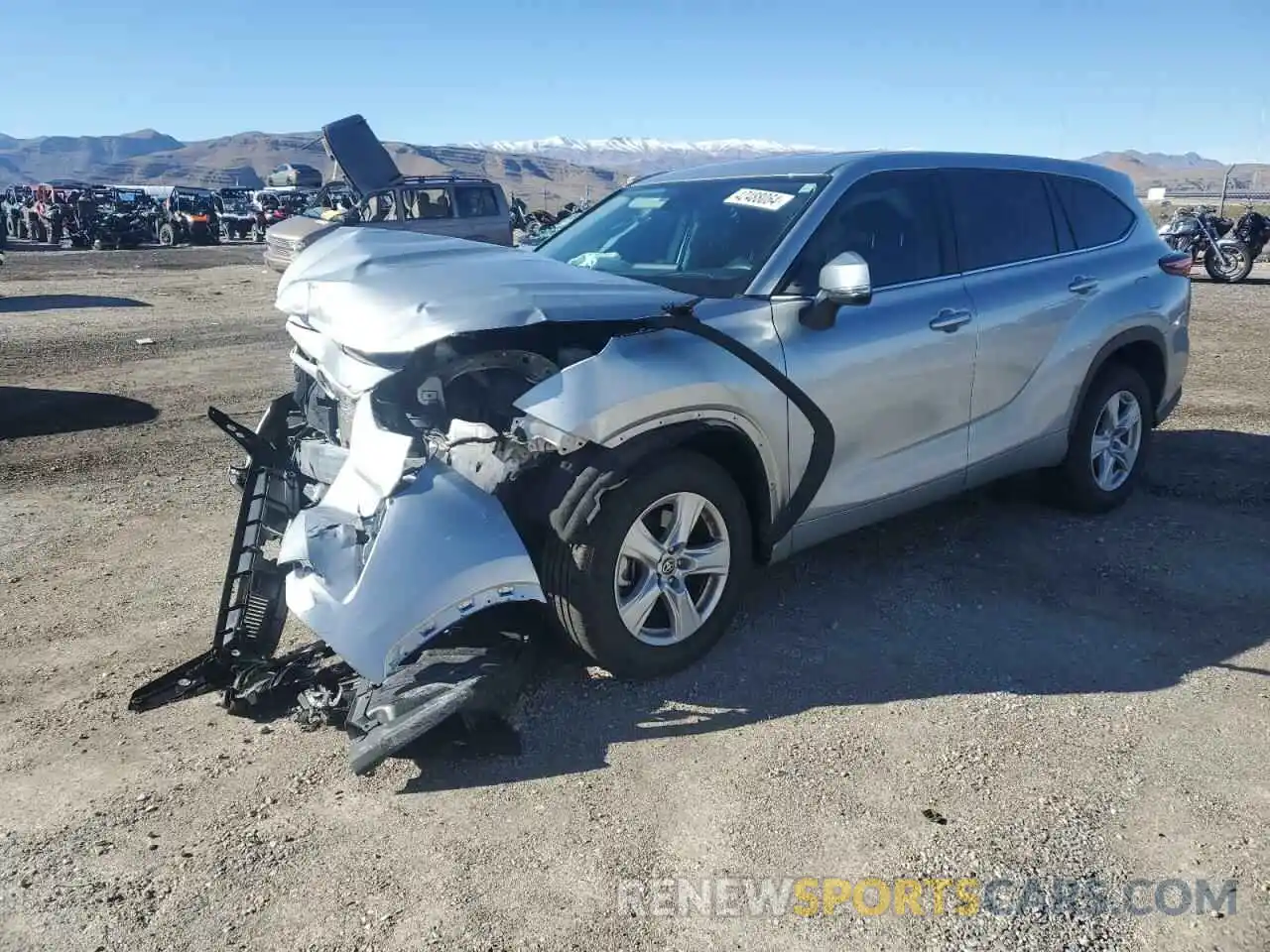 1 Photograph of a damaged car 5TDKDRAH5PS037137 TOYOTA HIGHLANDER 2023