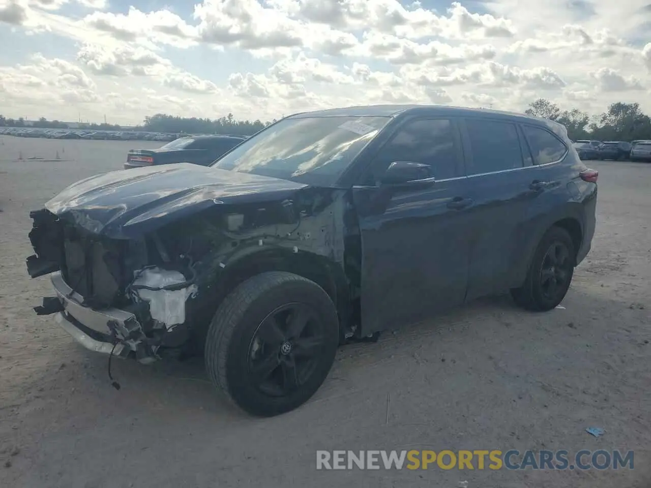 1 Photograph of a damaged car 5TDKDRAH5PS041849 TOYOTA HIGHLANDER 2023