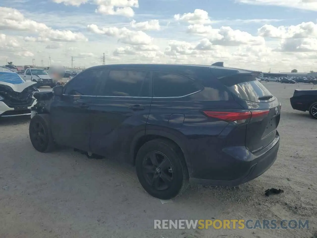 2 Photograph of a damaged car 5TDKDRAH5PS041849 TOYOTA HIGHLANDER 2023
