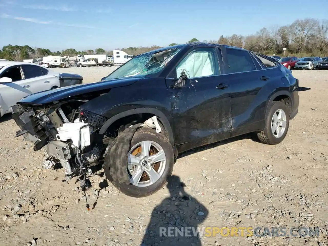 1 Photograph of a damaged car 5TDKDRAH5PS046615 TOYOTA HIGHLANDER 2023