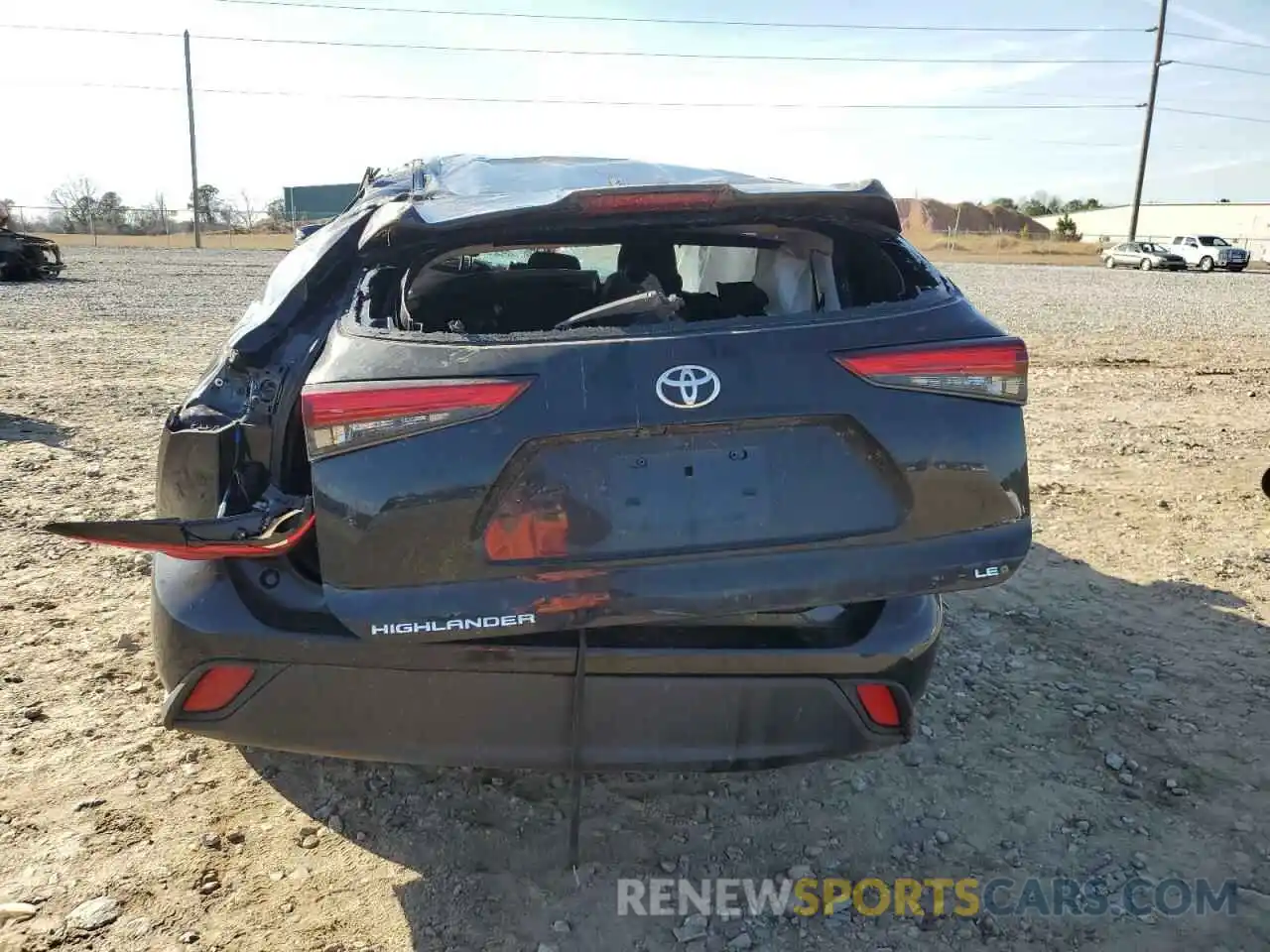 6 Photograph of a damaged car 5TDKDRAH5PS046615 TOYOTA HIGHLANDER 2023