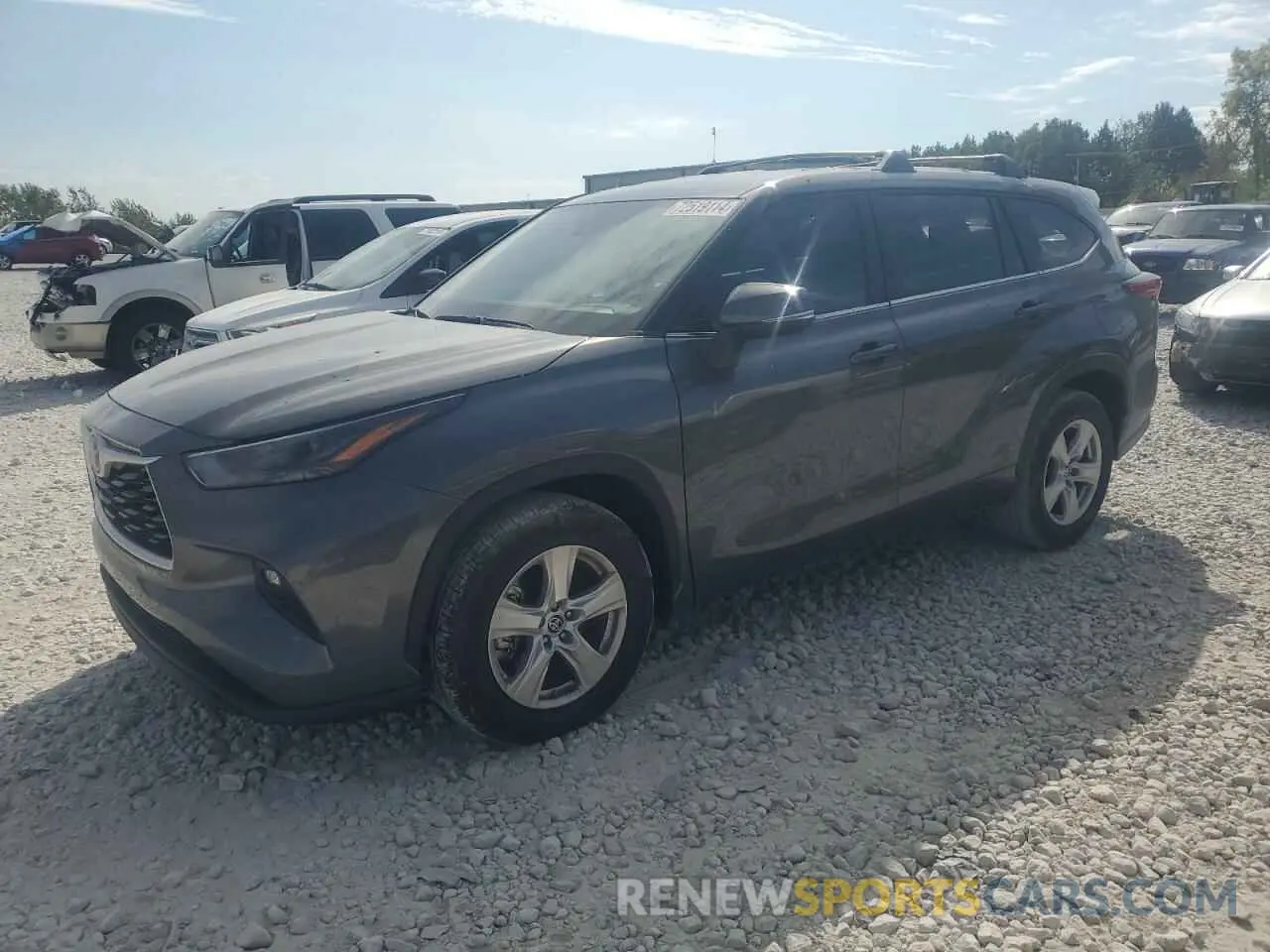 1 Photograph of a damaged car 5TDKDRAH5PS523009 TOYOTA HIGHLANDER 2023