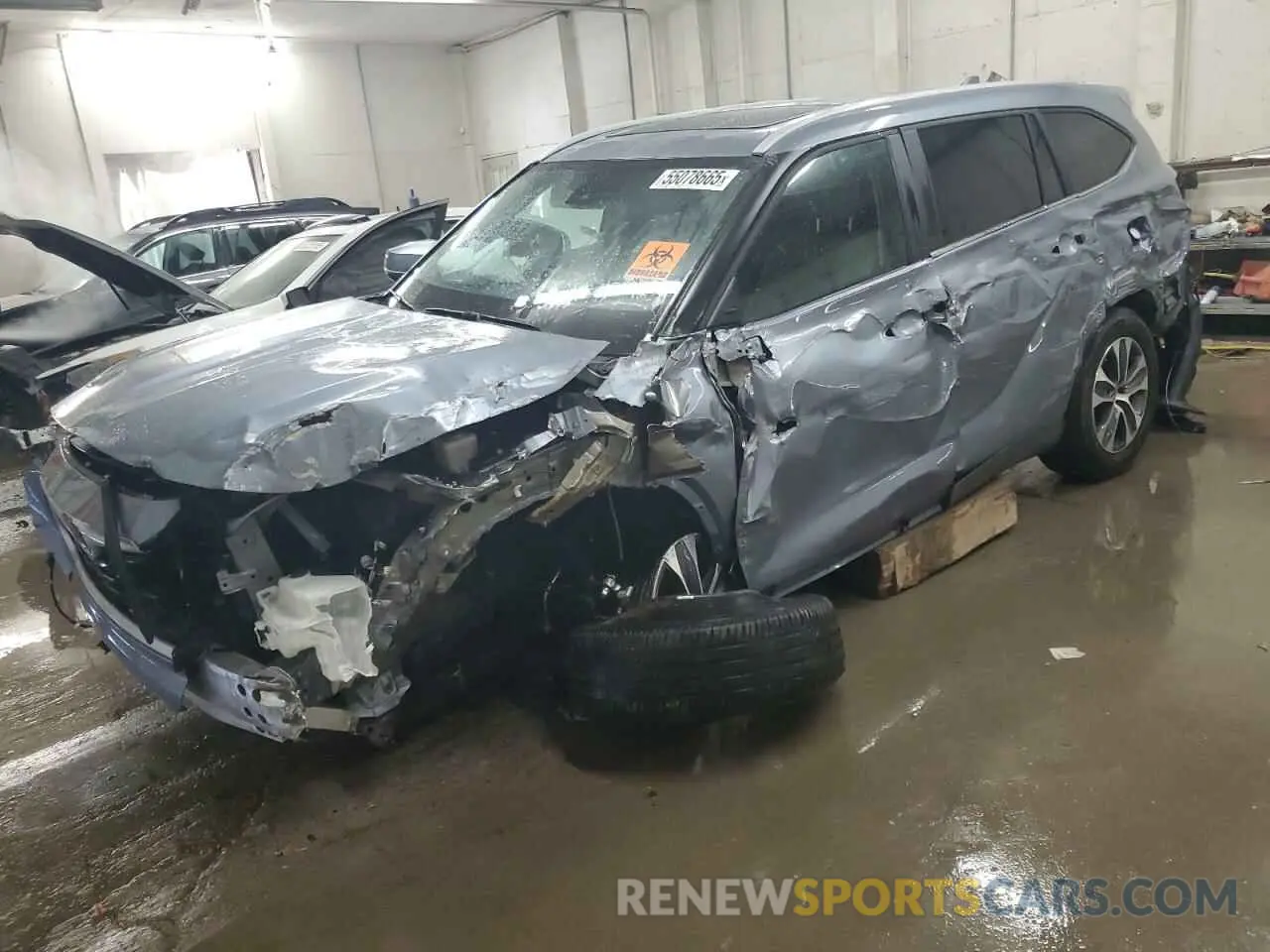 1 Photograph of a damaged car 5TDKDRAH6PS001750 TOYOTA HIGHLANDER 2023