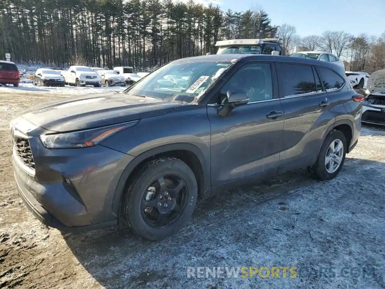 1 Photograph of a damaged car 5TDKDRAH6PS015454 TOYOTA HIGHLANDER 2023