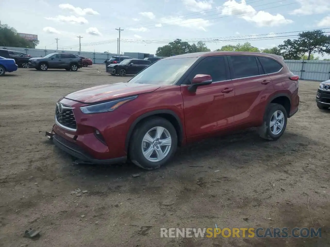 1 Photograph of a damaged car 5TDKDRAH6PS025000 TOYOTA HIGHLANDER 2023