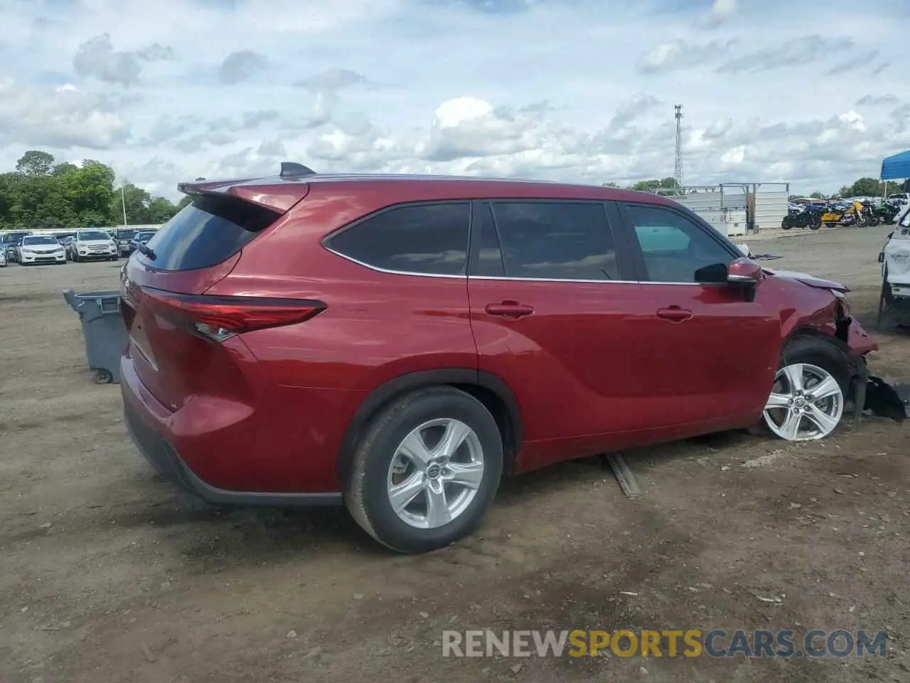 3 Photograph of a damaged car 5TDKDRAH6PS025000 TOYOTA HIGHLANDER 2023