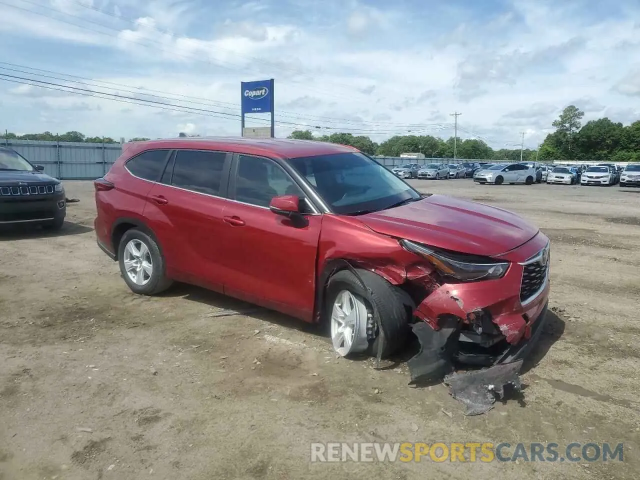 4 Photograph of a damaged car 5TDKDRAH6PS025000 TOYOTA HIGHLANDER 2023