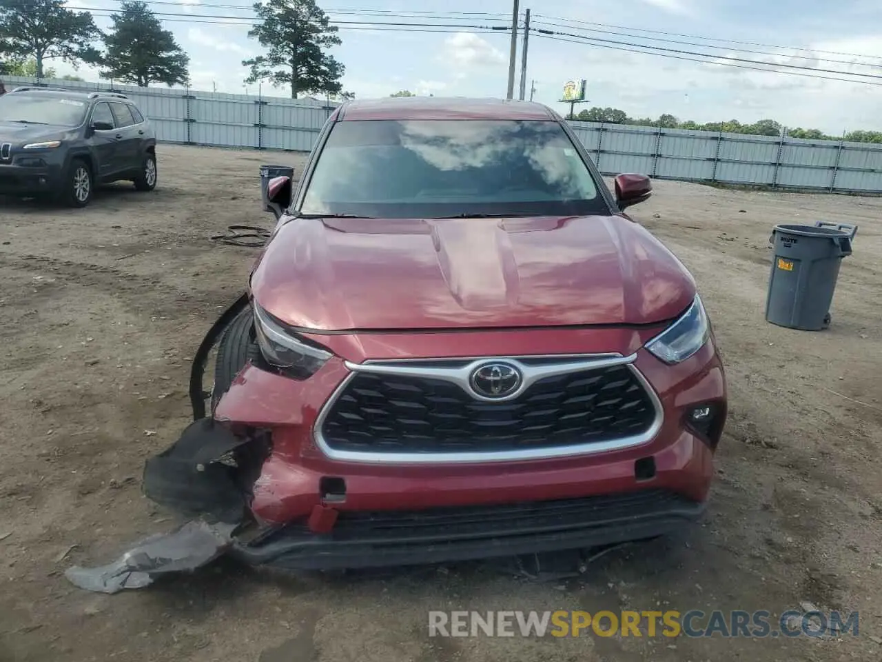 5 Photograph of a damaged car 5TDKDRAH6PS025000 TOYOTA HIGHLANDER 2023