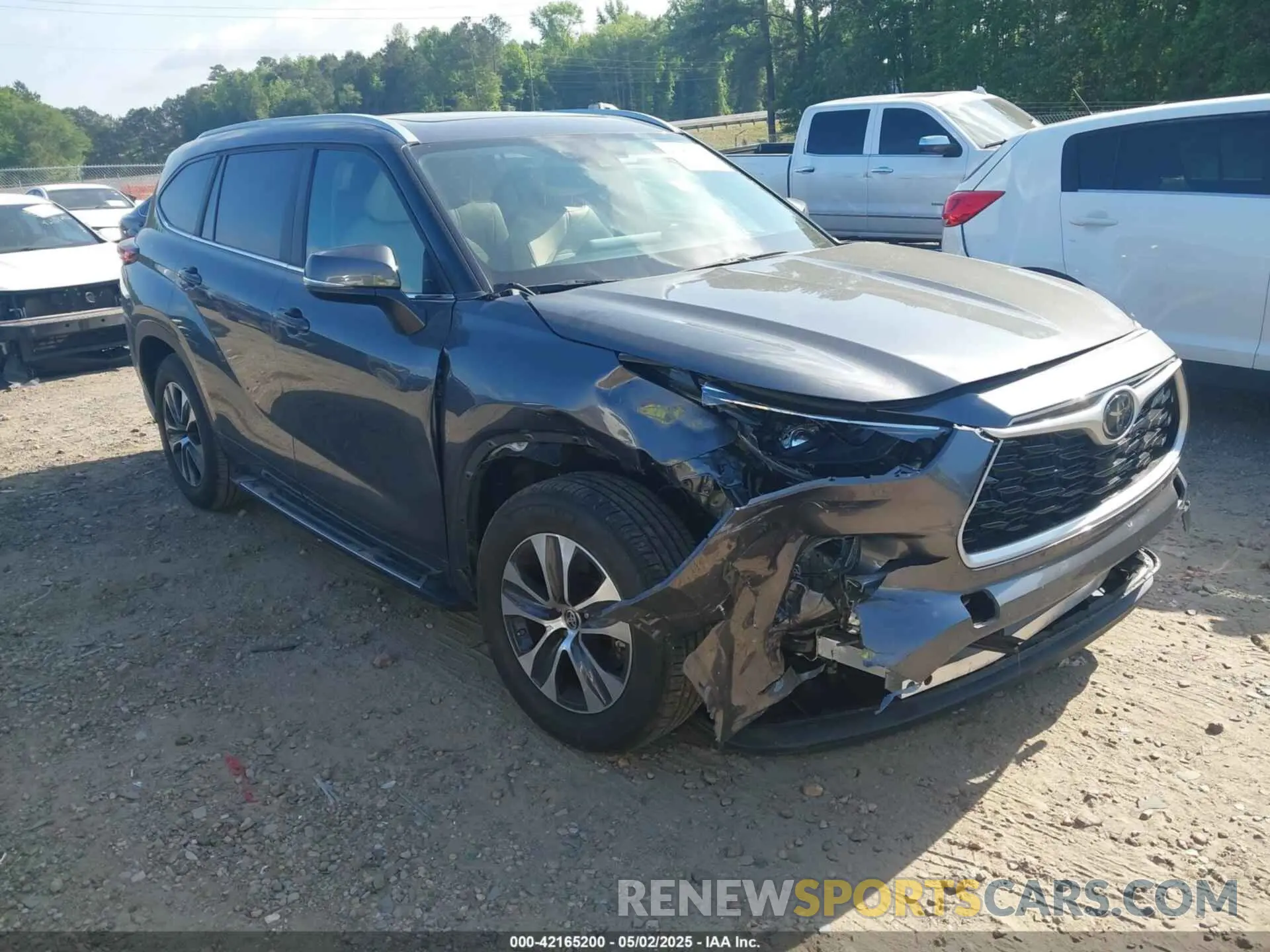 1 Photograph of a damaged car 5TDKDRAH6PS039527 TOYOTA HIGHLANDER 2023