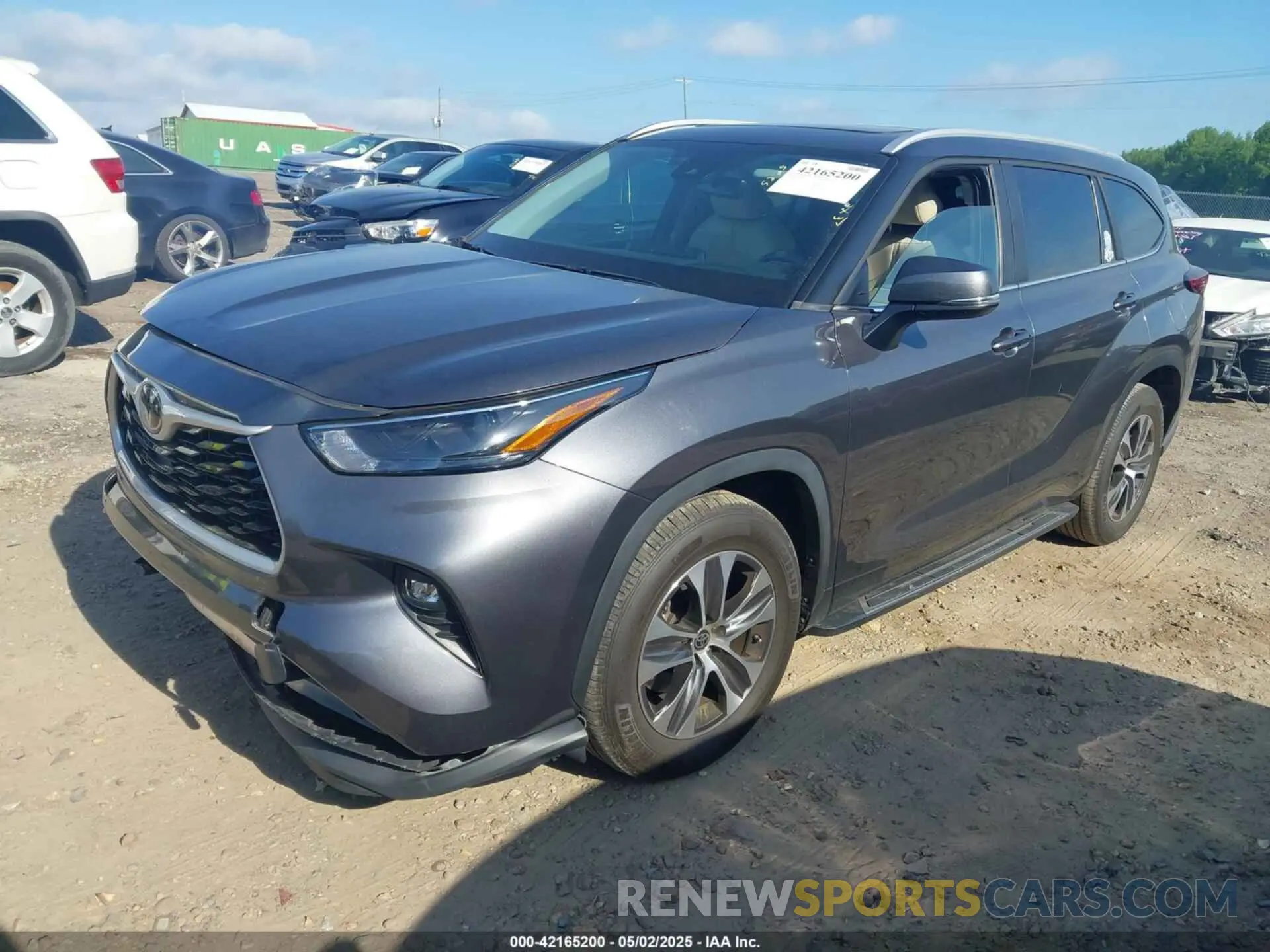 2 Photograph of a damaged car 5TDKDRAH6PS039527 TOYOTA HIGHLANDER 2023