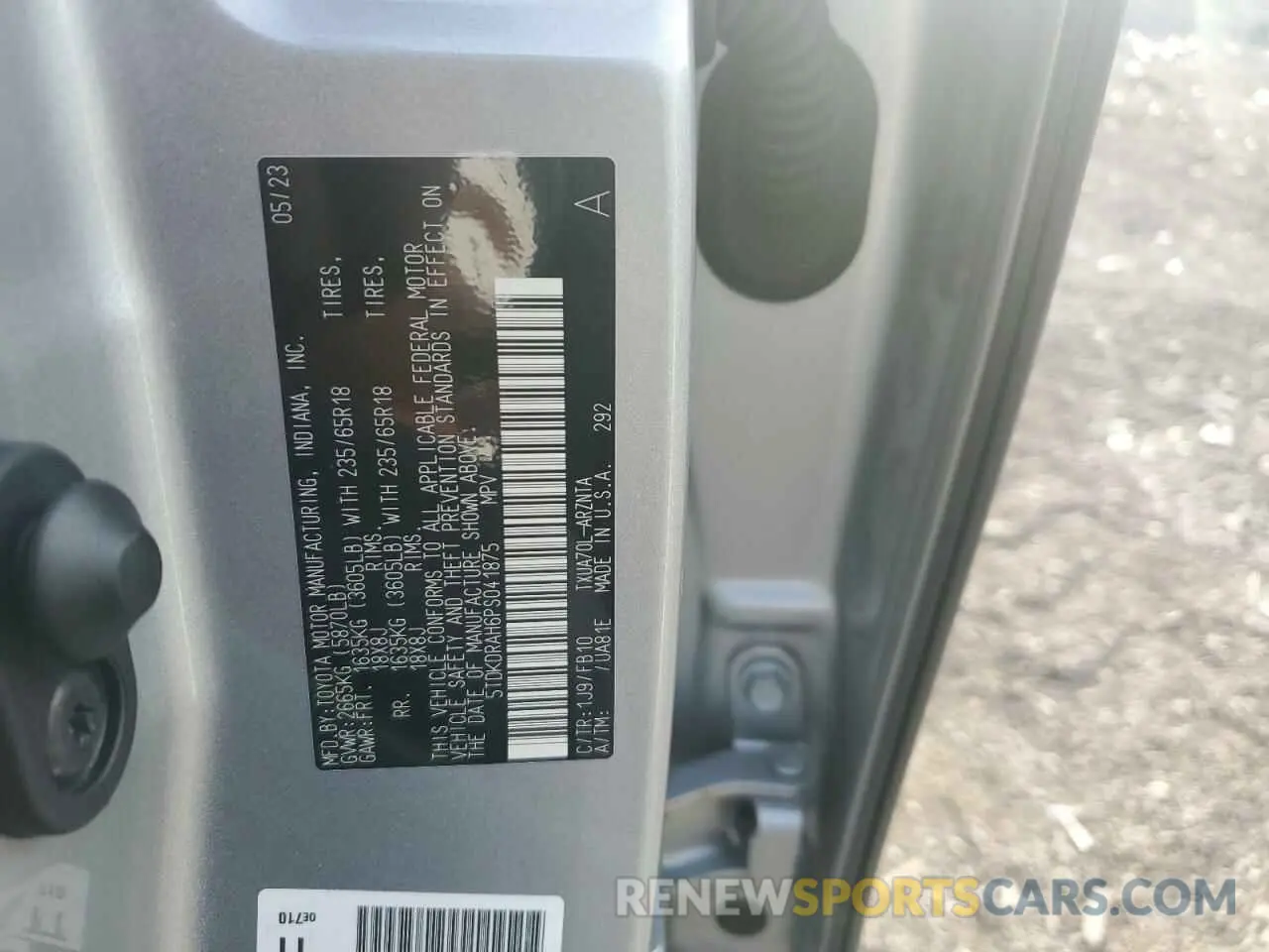 13 Photograph of a damaged car 5TDKDRAH6PS041875 TOYOTA HIGHLANDER 2023