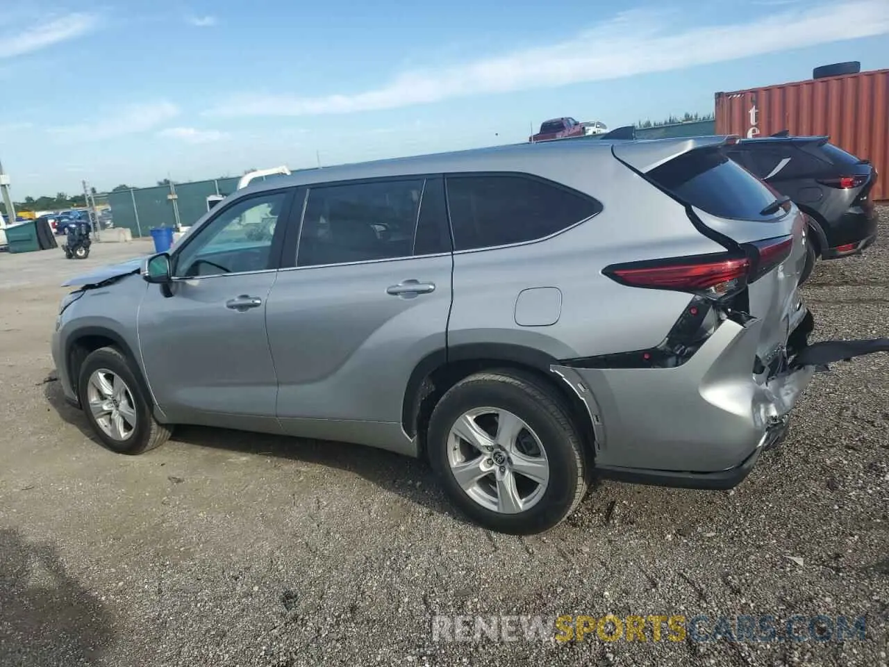 2 Photograph of a damaged car 5TDKDRAH6PS041875 TOYOTA HIGHLANDER 2023