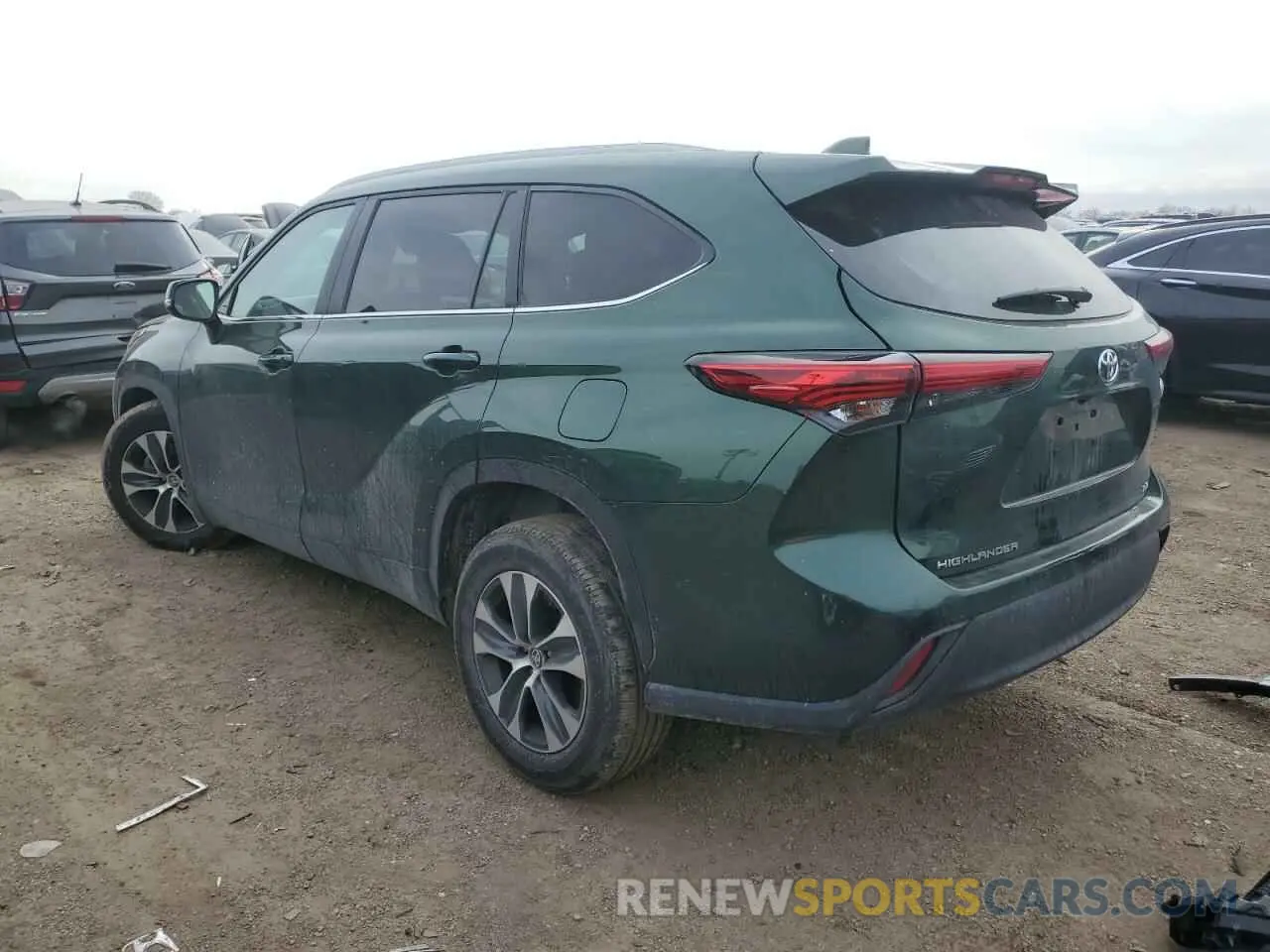 2 Photograph of a damaged car 5TDKDRAH6PS500371 TOYOTA HIGHLANDER 2023