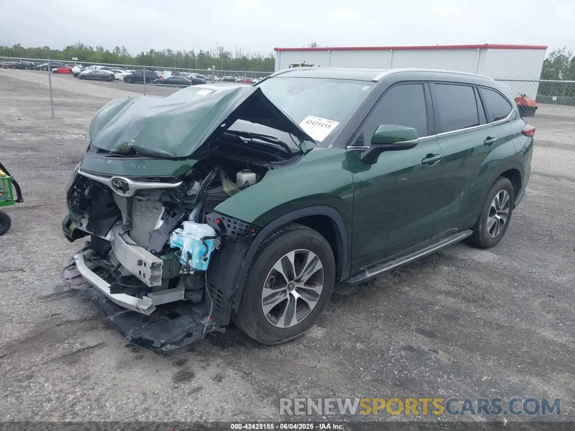2 Photograph of a damaged car 5TDKDRAH6PS505411 TOYOTA HIGHLANDER 2023